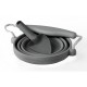 Scrunch Seedling Pot with Trowel - Anthracite Grey