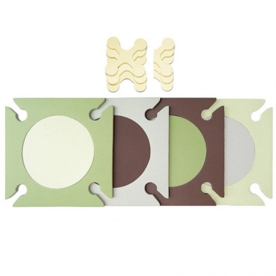 Skip Hop Playspot Foam Floor Tiles - Green / Brown