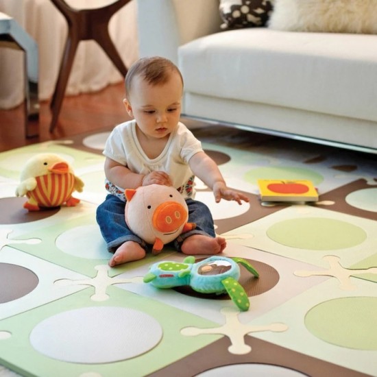 Skip Hop Playspot Foam Floor Tiles - Green / Brown