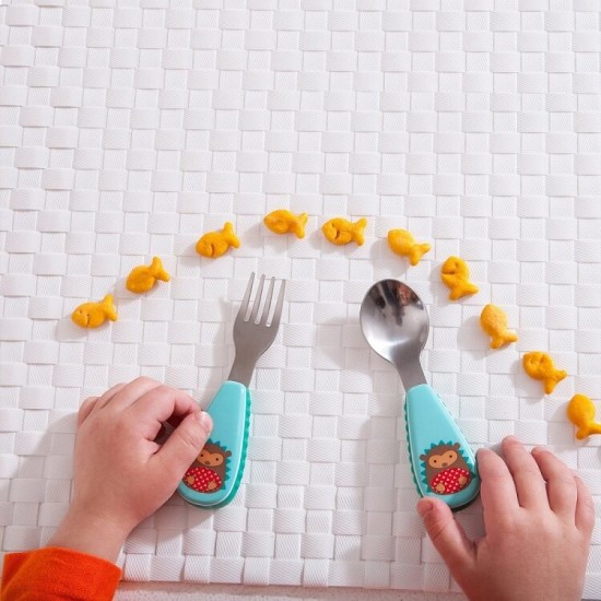 Skip Hop Zoo Fork & Spoon Set - Hedgehog