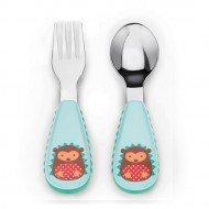 Skip Hop Zoo Fork & Spoon Set - Hedgehog