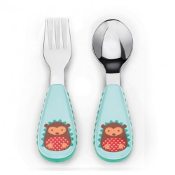 Skip Hop Zoo Fork & Spoon Set - Hedgehog