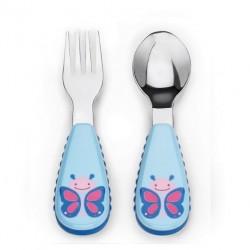 Skip Hop Zoo Fork & Spoon Set - Butterfly