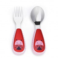Skip Hop Zoo Fork & Spoon Set - Ladybird