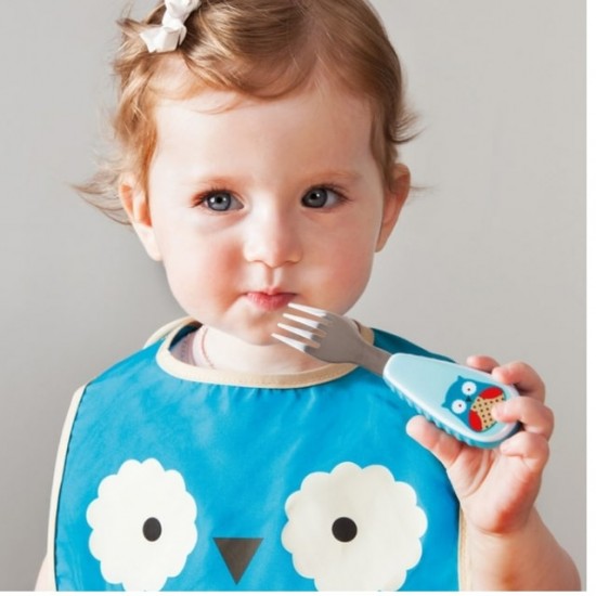 Skip Hop Zoo Fork & Spoon Set - Owl