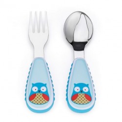 Skip Hop Zoo Fork & Spoon Set - Owl