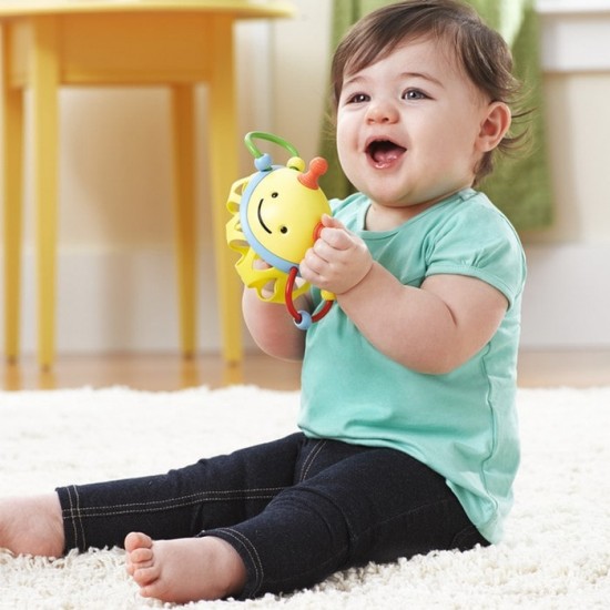 Skip Hop Explore & More Roll-Around Rattles - Bee