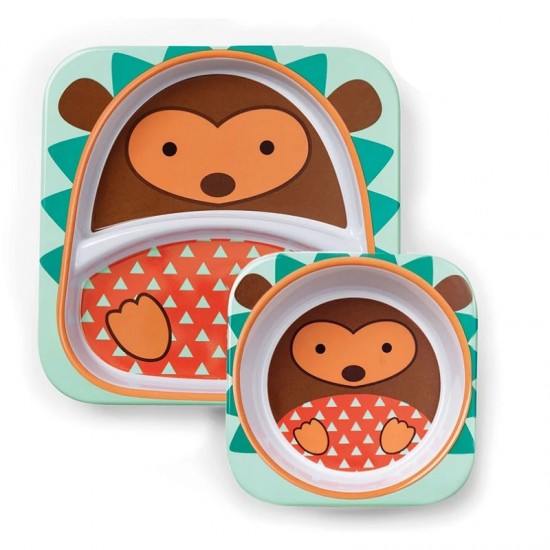 Skip Hop ZOO Melamine Plate & Bowl Set