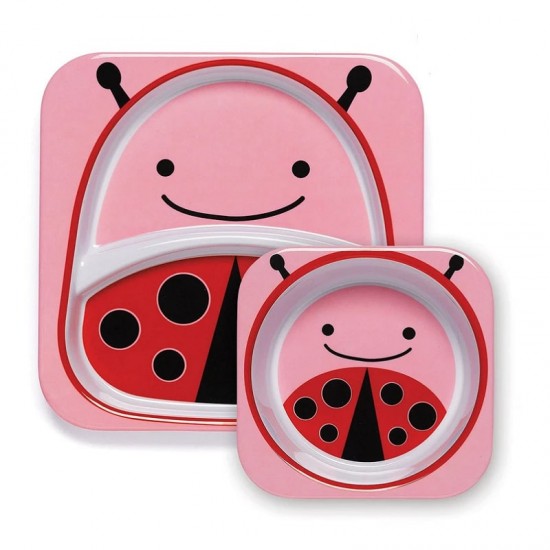 Skip Hop ZOO Melamine Plate & Bowl Set