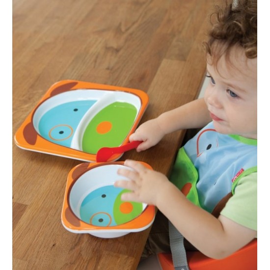 Skip Hop ZOO Melamine Plate & Bowl Set