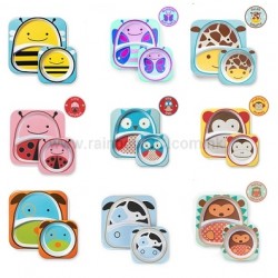 Skip Hop ZOO Melamine Plate & Bowl Set