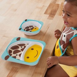 Skip Hop ZOO Melamine Plate & Bowl Set