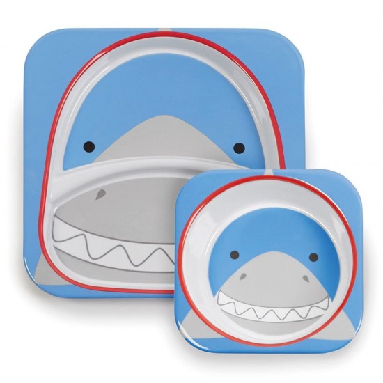 Skip Hop ZOO Melamine Plate & Bowl Set