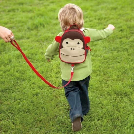 Skip Hop Zoo-let Mini Backpack With Rein - Monkey