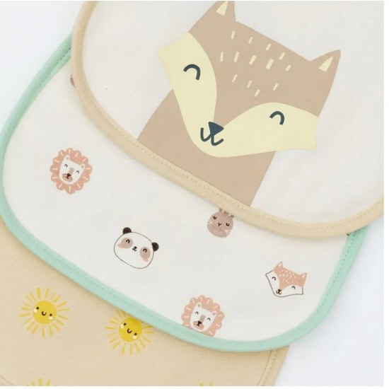 Snapkis Everyday Bib Set of 3 - Fox