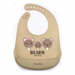 Snapkis Oh-So-Soft Silicone Bib - Beary