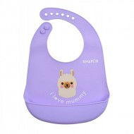 Snapkis Oh-So-Soft Silicone Bib - Llama