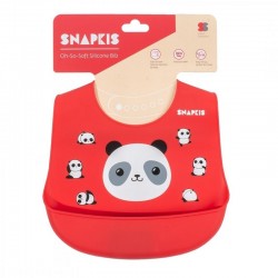Snapkis Oh-So-Soft Silicone Bib - Panda