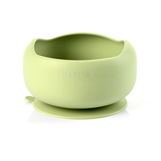 Snapkis Silicone No-Spills Feeding Bowl - Green