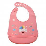 Snapkis Oh-So-Soft Silicone Bib - Unicorn