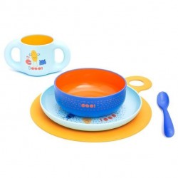 Suavinex Toddler Feeding Set - Blue