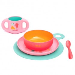 Suavinex Toddler Feeding Set - Pink