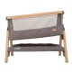 Tutti Bambini CoZee Bedside Crib - Oak/ Charcoal