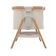 Tutti Bambini CoZee Bedside Crib - Scandinavian Walnut / Ecru