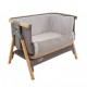 Tutti Bambini CoZee Bedside Crib - Oak/ Charcoal