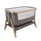 Tutti Bambini CoZee Bedside Crib - Oak/ Charcoal