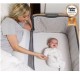 Tutti Bambini CoZee Bedside Crib - Oak/ Charcoal