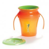 WOW Baby Translucent Spill Free Training Cup - Orange