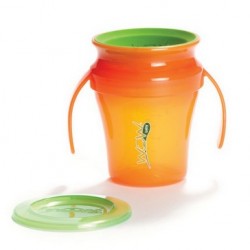WOW Baby Translucent Spill Free Training Cup - Orange