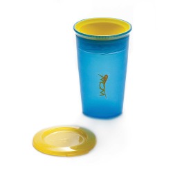 WOW Cup for Kids Translucent Spill Free Tumblers - Blue