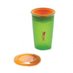 WOW Cup for Kids Translucent Spill Free Tumblers - Green