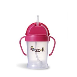 Zoli Bot Straw Sippy Cup ( 6 oz) - Pink