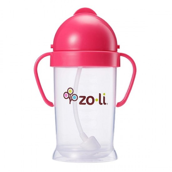 Zoli Bot Straw Sippy Cup ( 9 oz) - Pink