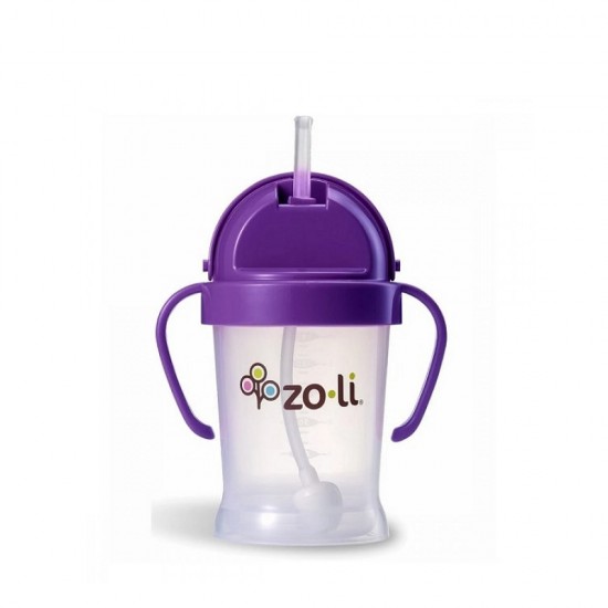 Zoli Bot Straw Sippy Cup ( 6 oz) - Purple